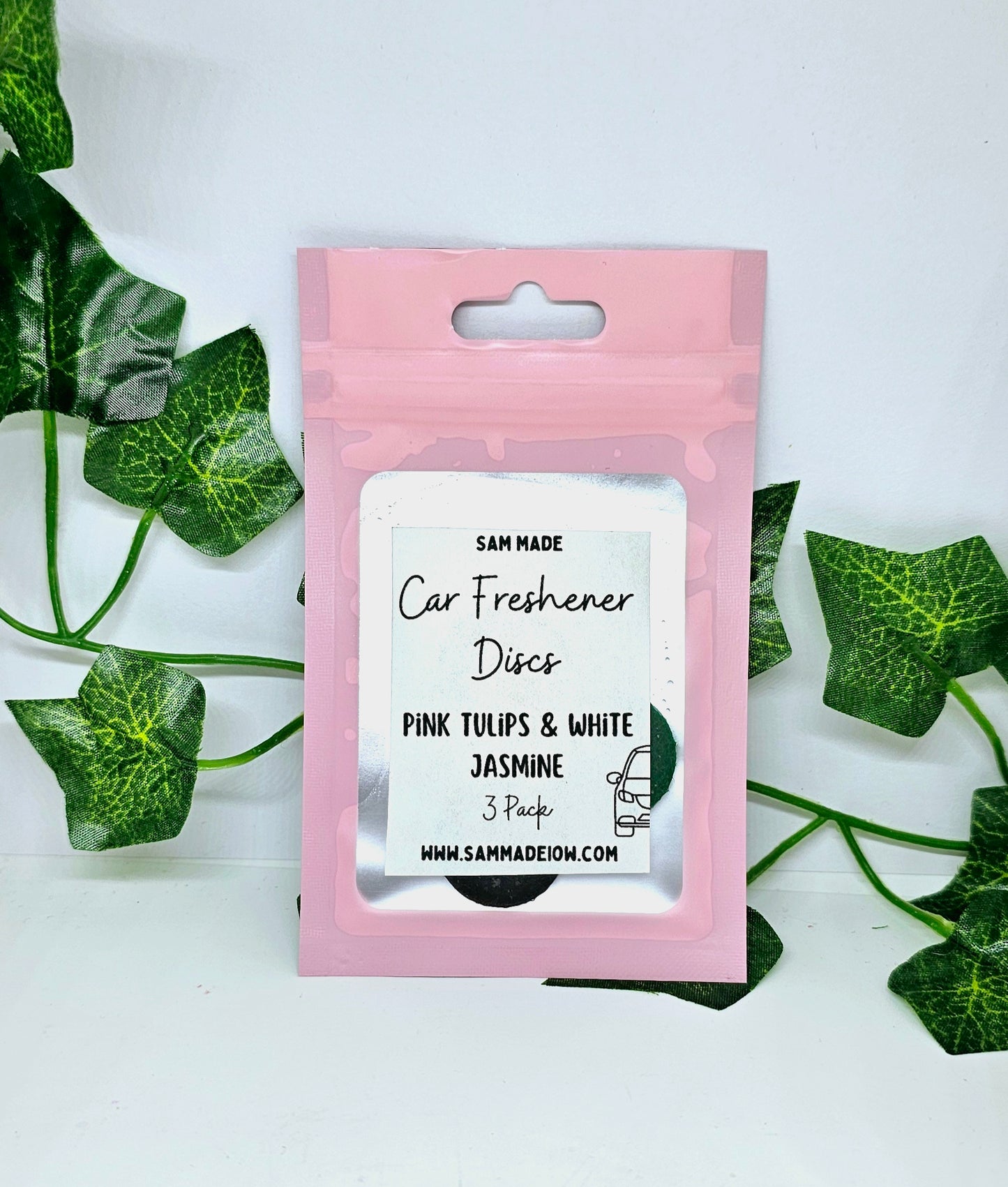 Pink Tulips and White Jasmine Car Freshener Refill Pads