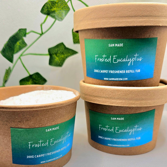 Frosted Eucalyptus 200g Carpet Freshener Tub