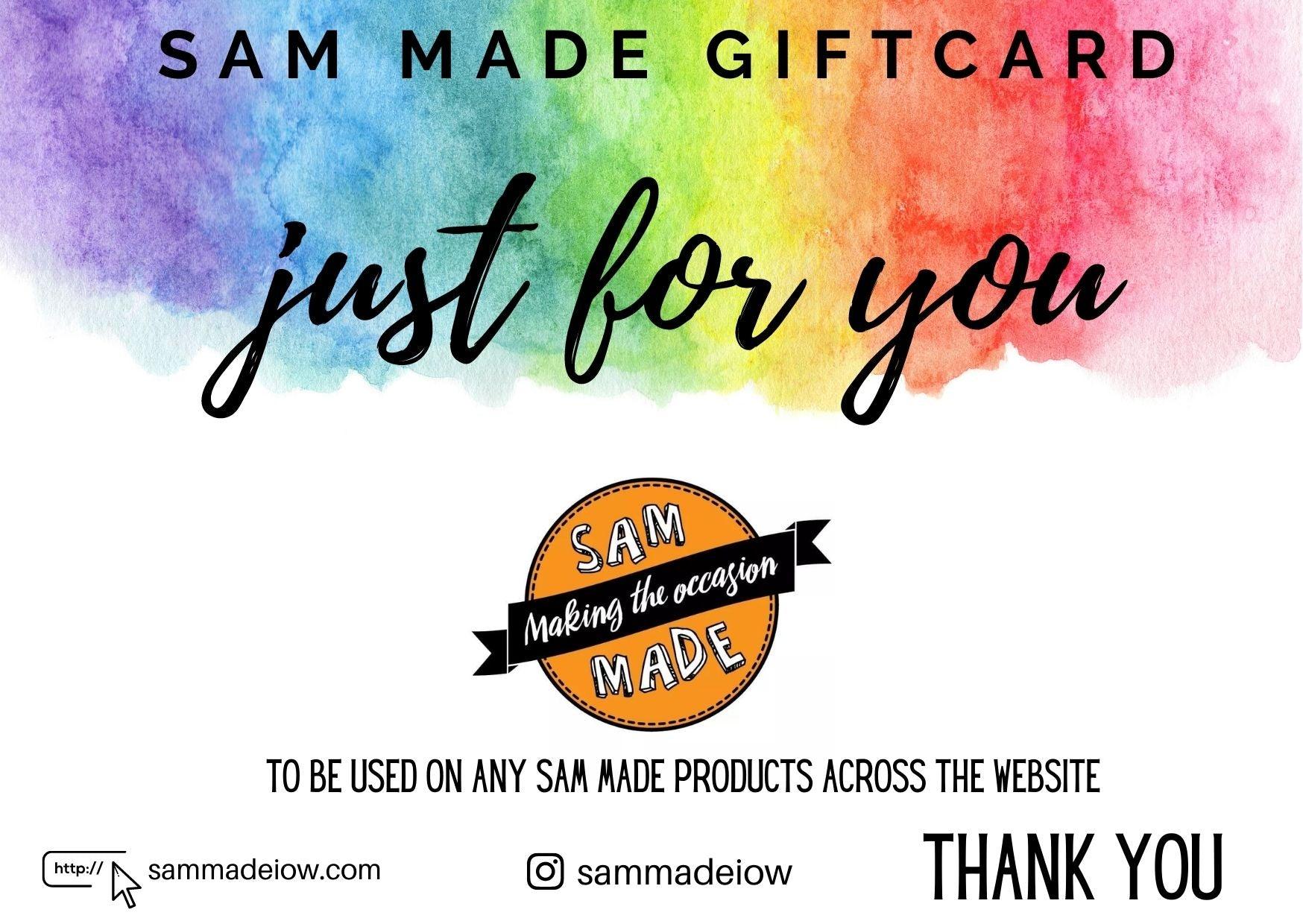 Sam Made Gift Card - Sam Made IOW